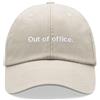 Cap Base Out of office. Cappello da baseball vintage lavato unisex cappello papà basso profilo regolabile