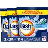 Dash Power Pods Detersivo Lavatrice In Capsule, 114 Lavaggi (38x3), Freschezza Di Lenor, Risveglio Primaverile, rimuove addirittura gli odori di sudore vecchi di 7 giorni, per una pulizia impeccabile
