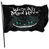 Generic Gatto Dalla Faccia Da Stregatto Bandiera Pirati Deluxe Banner Vintage Bandiera Decorativa Per Casa Esterni Interni 90X150Cm