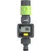 Meliflor Aqualimetro (Controllo dell'irrigazione) Valore Espresso in Litri o galloni. Varie modalità di Funzionamento-Flusso, consumo, Media e Totale. Include Filtro a Rete per Evitare inceppamenti