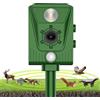 Queath Ultrasuoni Solare Repellente Gatti,Repellente per Animali,Repeller per Piccioni,Utile per Fattoria,Giardino,Cortile,Repellente per Gatti