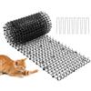 ZoneYan Tappeto Dissuasore per Gatti, 30 x 200 cm Tappetino Repellente Anti Gatto con Punte Rigide, con 8 Picchetti, Antigatto per Esterno e Interno, Spuntoni per Gatti, Divano e Finestre