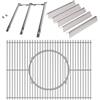WELL GRILL 7636 Flavorizer Bars & Bruciatore in acciaio inox & Griglia da 44,5 cm con griglia a gas integrata Ricambi per Weber Spirit I & II E/S 310 320 330 Serie