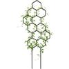 Generico Small Trellis For Potted Plants - ABS 38x15cm | 2pcs Plant Climbing Support Trellis, Ivy Vine Training Frame, Honeycomb Leaf Garden Plant Holder For Balcony Patio Indoor Outdoor | Plants Growth