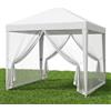 STARLYF Gazebo pieghevole -3 x 3 x 2,45 m - Tenda da giardino pop-up con protezione UV, gazebo impermeabile, visione a 360°, pareti anti-zanzare, ideale eventi e terrazza