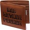 Bad Wallets Portafoglio Bad Mother Fucker, scritte ricamate, vera pelle