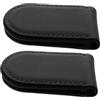 DEARMAMY 2pezzi Portafoglio Magnetico Pu Fermasoldi Magnetico Portatile Per Carte e Contanti Clip Per Soldi Multifunzionale