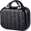 Balakaka Beauty Case da Viaggio 10L, 14 pollici Beauty Case Rigido Donna con Manico, Impermeabile ABS Trucchi Borsa per Cosmetici Può Essere Appeso ai Bagagli, Nero