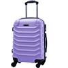 R.Leone Valigia Trolley Bagaglio a mano Rigido Ultraleggero in ABS 4 Ruote Autonome (Lilla, 20267 Valigia 55x38x23cm)