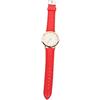 minkissy Orologio Donna Elegante Numeri, Cinturino in Pu Rosso, Design Semplice e Comodo da Indossare, Orologio al Quarzo Preciso per Uso Quotidiano