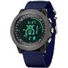 findtime Orologio sportivo da uomo per attività all'aria aperta, contapassi, calorie, altimetro, bussola, termometro, robusto, escursionismo, campeggio, impermeabile fino a 5 atm, orologio militare