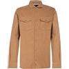MOORER - Camicia tinta unita - Cammello