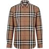 BURBERRY - Camicia fantasia - Marrone