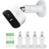 Tyeyober Supporto per telecamera Eufy, supporto a parete per EufyCam 2 Pro/2c Pro/2/2C/Eufy E/SoloCam S40,Arlo/Ring/Wyze telecamera,supporto di sicurezza regolabile a 360 gradi per uso interno ed esterno