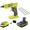 Ryobi Cordless Full Size Colla Gun Kit con 1,5 Ah Batteria, 18 V Caricatore e (3) 1/2 Pollici Colla Stick