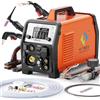 HITBOX Saldatrice Multifunzione Combo 200A 230V - MIG Pulsato Alluminio, MIG Gas/Filo Animato, TIG HF, Elettrodo, Taglio Plasma 40A (HBMC270)