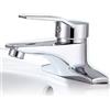 WEITOL Rubinetto for lavabo, rubinetto for lavabo in ottone, miscelatore for acqua calda e fredda monocomando, rubinetto for lavabo da bagno for uso domestico a tre fori a doppio foro, placcatura