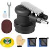 SWAWIS 75mm Levigatrici Orbitale Pneumatica, 12000RPM, Eccentricità 5 mm, Accessori Completi, Smerigliatrice Orbitale ad Aria per Levigare e Lucidare Superfici Automobilistiche in Legno e Metallo