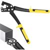 QWORK® Punzonatrice per cartongesso, 300 mm pinza per fori chiglia in acciaio leggero, per profili metallici, cartongesso
