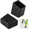 Zlokdraxy Piedini Scala Alluminio Piedini Gomma Scala 20x30mm Tappi per Scale Resistenti Alle Alte Temperature Resistenti All'usura 2Pcs