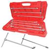 Generico SET DI CHIAVI A T SCORREVOLI TESTA SNODABILE 8-19 mm LUNGHEZZA 395 mm IN ACCIAIO CHROME VANADIUM CON VALIGETTA/CONTENITORE