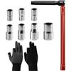 WSDFDLH Chiave per rubinetto, chiave per rubinetto, accessorio per rubinetto, 8 - 17 mm, chiave per rubinetto del lavandino, impianto idraulico