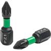 Hosrivae Set di 10 punte per cacciavite da 25 mm, in lega di acciaio, codolo esagonale per PZ1 per trapani PZ2 PZ3, la punta riduce lo slittamento per fai da te e uso professionale (per PZ1)