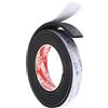 PATIKIL 2m/6.6ft Sigillatura Schiuma Nastro, 2.5cm Largo 5mm Spessore Singolo Adesivo Paraspifferi Striscia Guarnizione Porta Gommapiuma per Finestra Isolamento, Nero