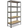 shelfplaza® 200x110x40cm PRO Scaffale metallo per carichi pesanti grigio con 5 ripiani con 200kg capacità di carico/Scaffali in metallo per garage come scaffali per ripostiglio o officina