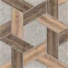 ANLIKY-Pro Carta da parati autoadesiva Rock Wood Splicing Peel and Stick Contact Paper, 44X600CM, pellicola decorativa rimovibile con effetto luce e ombra 3D per mobili.