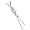 Hohopeti Collana Lunga Ciondolo a Nodo in Lega Strass, Catena per Maglioni in Argento, Girocollo Invernale Elegante per Donna, Accessorio Luminoso e Resistente per Uso Quotidiano e Regali
