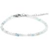 Miracles Minéraux Bracciale rotondo sfaccettato 2 m, pietra naturale, creazione artigianale francese, più di 50 scelte, 17 centimeters, Acciaio inossidabile Pietra Lega di acciaio