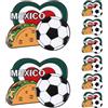 FESTFENDS 8 spille della nazionale di calcio messicana: spilla commemorativa dei Mondiali di calcio 2026 con motivo hamburger - Spilla ricordo per i della nazionale