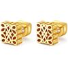 FEITENGU Orecchini da donna in oro 18 carati, in argento sterling 925, impermeabili, regalo romantico, Argento sterling Rame