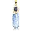 soulnioi Healing Crystal Natural Energy Crystal Different Shape Pendant Necklace for Birthday Gift