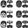 JewelryWe Fake Plugs Yin Yang - Orecchini a forma di croce, in acciaio inox, per uomo e donna, Acciaio inossidabile