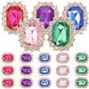 BESPORTBLE Ciondoli Per Scarpe Con Strass E Gemme - 20 Pezzi Clip Decorative Per Lacci Scarpe - Accessori Fai-Da-Te Per Sneakers Casual - Stile Unico E Divertente