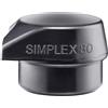 Halder Simplex 3202.280 - Inserto in gomma, colore: nero, con base | D = 80 mm