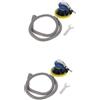 Tofficu 2 Set Utensili Pneumatici per Lucidatura e Smerigliatura Lucidatrice e Levigatrice Pneumatica per Finiture Artigianali Design Compatto e Materiali Alta per Lavori Finitura
