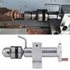 Zerodis Mini trapano a mano, preciso centro girevole in tensione con chiave per mini tornio lavorazione del legno fai da te