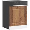mzdioop Kalmar - Pannello per lavastoviglie effetto legno anticato, 60 x 1,5 x 67 cm, durevole, protegge la lavastoviglie, facile da pulire, design senza tempo