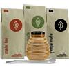 caámate. Yerba Mate - Set da tè biologico + tazza in ceramica + Bombilla + istruzioni per la preparazione