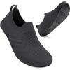 Sosenfer Pantofole morbide unisex - Pantofole fatte in casa antiscivolo, comode scarpe a piedi nudi per uomo e donna, per casa, bagno e hotel, 1342 Grigio Profondo Hd, 42/43 EU