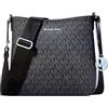 Michael Kors Borsa a tracolla piccola in pelle (nero/argento), nero/argento