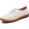FM2018XSL Mocassini da Donna Slip On Mocassini da Guida in Pelle Casual Comodo Scarpe Stringati Basse per Ufficio Lavoro 40 Beige Vuoto