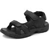 ARRIGO BELLO Sandali Uomo Estivi Sportivi Trekking Strappo Sandali Antiscivolo Spiaggia Scarpe per All'aperto Taglie 41-46(Nero,45)