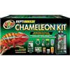 Zoo Med Reptibreeze Kit Camaleonte - Terrario gabbia per camaleonti completo di kit illuminazione e riscaldatore, termometro, decorazioni, intergratori e tappeto in sughero, 41x41x76 cm