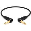 enoaudio Mogami 2524 Cavo patch per effetti per chitarra e basso | Neutrik Gold 6.3mm TS angolare | HiFi - 45 cm