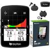 Bryton Ciclocomputer GPS Rider 650T con kit Dual Sensor e HRM