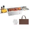 Uten Griglia a Carbone portatile e Pieghevole in Acciaio Inox con Borsa per il Trasporto e Guanti, Griglia da Tavolo per giardino,spiaggia, campeggio, escursionismo, picnic e viaggi